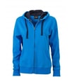 Dames Hoodie James & Nicholson JN594 kobalt-navy