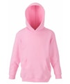 Kinder Hooded sweaters Fruit of the Loom 62-034-0 licht rose