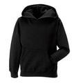 Kinder Hoodies Russell 575B zwart