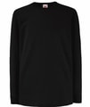 T-shirts, Kids Unisex Value Weight Long Sleeve Fruit of the Loom 61-007-0 zwart