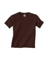 Kinder T-shirts Gildan 5000B dark chocolate