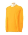 Heren T-shirts lange mouwen Gildan 2400 gold
