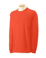 Heren T-shirts lange mouwen Gildan 2400 oranje