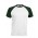 T-shirts Baseball Kariban K330 WHITE-FORESTGREEN