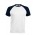 T-shirts Baseball Kariban K330 WHITE-NAVY