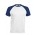 T-shirts Baseball Kariban K330 WHITE-ROYALBLUE