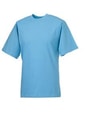 T-shirts, unisex, heavy Russel R-180-0 sky blue