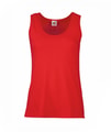 Dames Tank Top Fruit of the Loom Valueweight rood