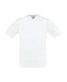 T-shirts V hals B&C exact TU006 wit