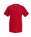T-shirts V hals Fruit of the Loom rood