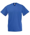 T-shirts V hals Fruit of the Loom royal blue