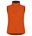 Dames Softshell Bodywarmer Clique Classic 0200916 Diep Oranje