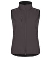 Dames Softshell Bodywarmer Clique Classic 0200916 Donkergrijs