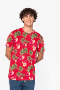 Heren T-shirt tropische print Native Spirit NS350