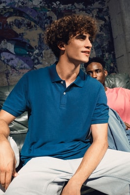 Heren polo Native Spirit Ecologische in piquétricot