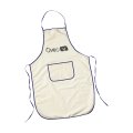 Apron schort beige/blauw