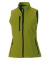 Softshell dames bodywarmer RU141F cactus green