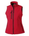 Softshell dames bodywarmer RU141F classic red