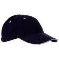 Caps Brushed Sandwich cap 6 panel cap Marine - Wit