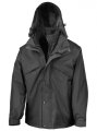 Jassen 3-in-1 Jacket with Fleece Result R68 zwart