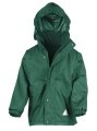 Jassen Junior Reversible Stormproof Jacket Result R160JY bottle green