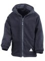 Jassen Junior Reversible Stormproof Jacket Result R160JY fleece navy