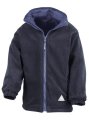 Jassen Junior Reversible Stormproof Jacket Result R160JY fleece royal - navy