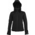 Dames Soft shell jassen hooded Kariban K414 BLACK