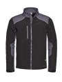 Heren Softshell Jas Santino Tour black-graphite