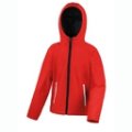 Softshell Jassen Kinder Hooded Result R224J Red