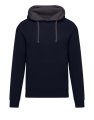 Heren Hoodie Contrast SG SGO24M Zwart-Grijs