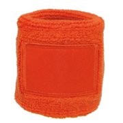 Oranje badstof, wristband with label 1520