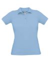 Polo Safran Ladies Polo B&C Safran Pure Women sky blue