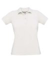 Polo Safran Ladies Polo B&C Safran Pure Women wit