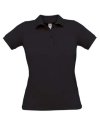 Polo Safran Ladies Polo B&C Safran Pure Women zwart