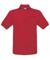 Polo B&C Safran Pocket red