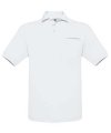 Polo B&C Safran Pocket wit