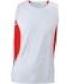 Loop shirt JN389 Men's Running Tank wit-rood