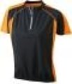 Wielershirt JN420 Men's Bike-T zwart-oranje