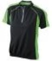 Wielershirt JN420 Men's Bike-T zwart-lime