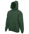 Heren Hoodie Classic Fruit of the Loom bottle green