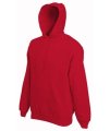 Heren Hoodie Classic Fruit of the Loom rood