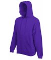 Heren Hoodie Classic Fruit of the Loom paars