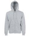 Hooded sweaters Fruit of the loom Full zip heather grey