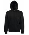 Hooded sweaters Fruit of the loom Full zip zwart