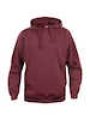 Heren Hoodie basic Clique 021031 bordeaux