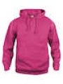 Heren Hoodie basic Clique 021031 helder kersen