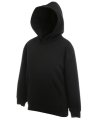 Kinder Hooded sweaters Fruit of the Loom 62-034-0 zwart