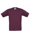 Kinder T-shirts B&C Exact 150 burgundy