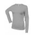 Dames T-shirt lange mouw Kariban K383 OXFORD GREY